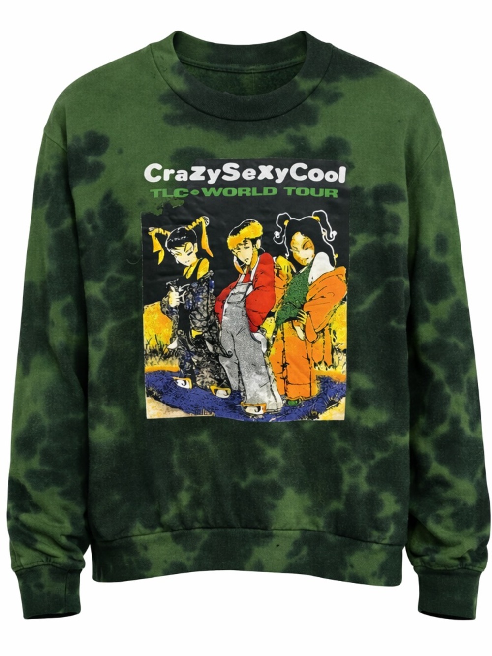 TLC‎ Crazysexycool TLC World Tour Tie Dye sweatshirt C49